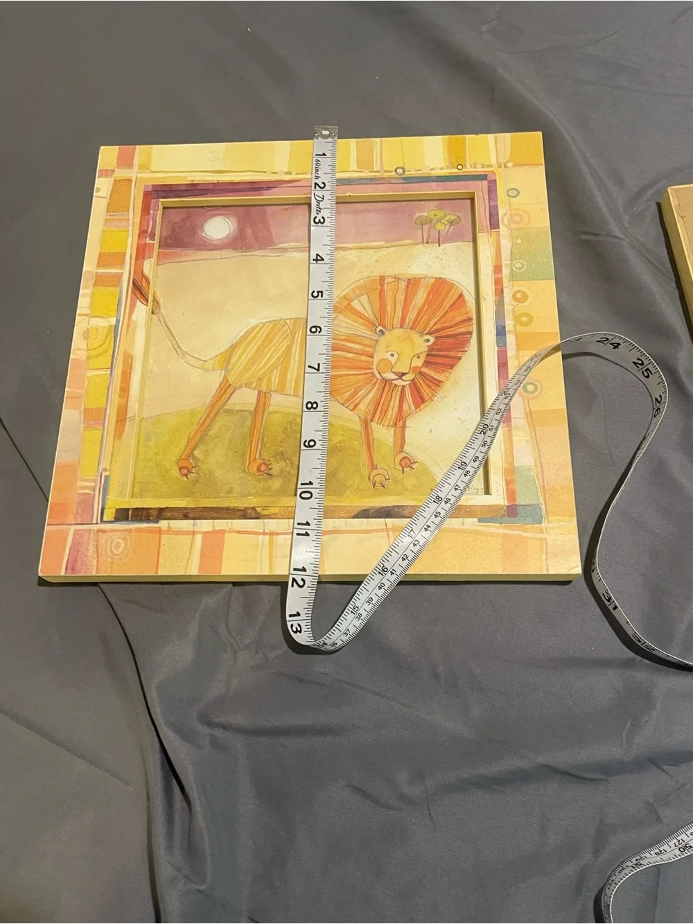 Z Gallerie Yellow Orange Pink Framed Nursery Animal Prints (Set of 2)